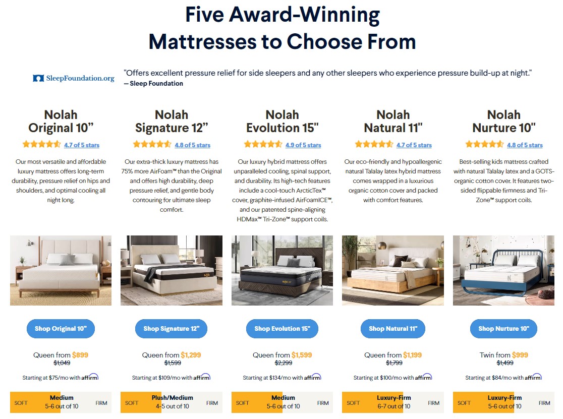 nolah mattress sale 2022