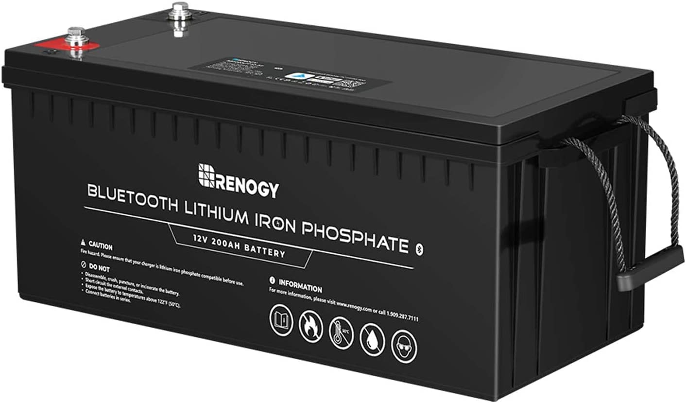 Renogy 12V 200Ah Lithium Iron Phosphate Battery w/ Bluetooth