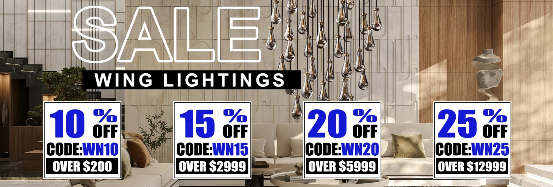 Wing Lightings Coupon Code (Updated 2023) - Up to 25% OFF Sitewide Discount